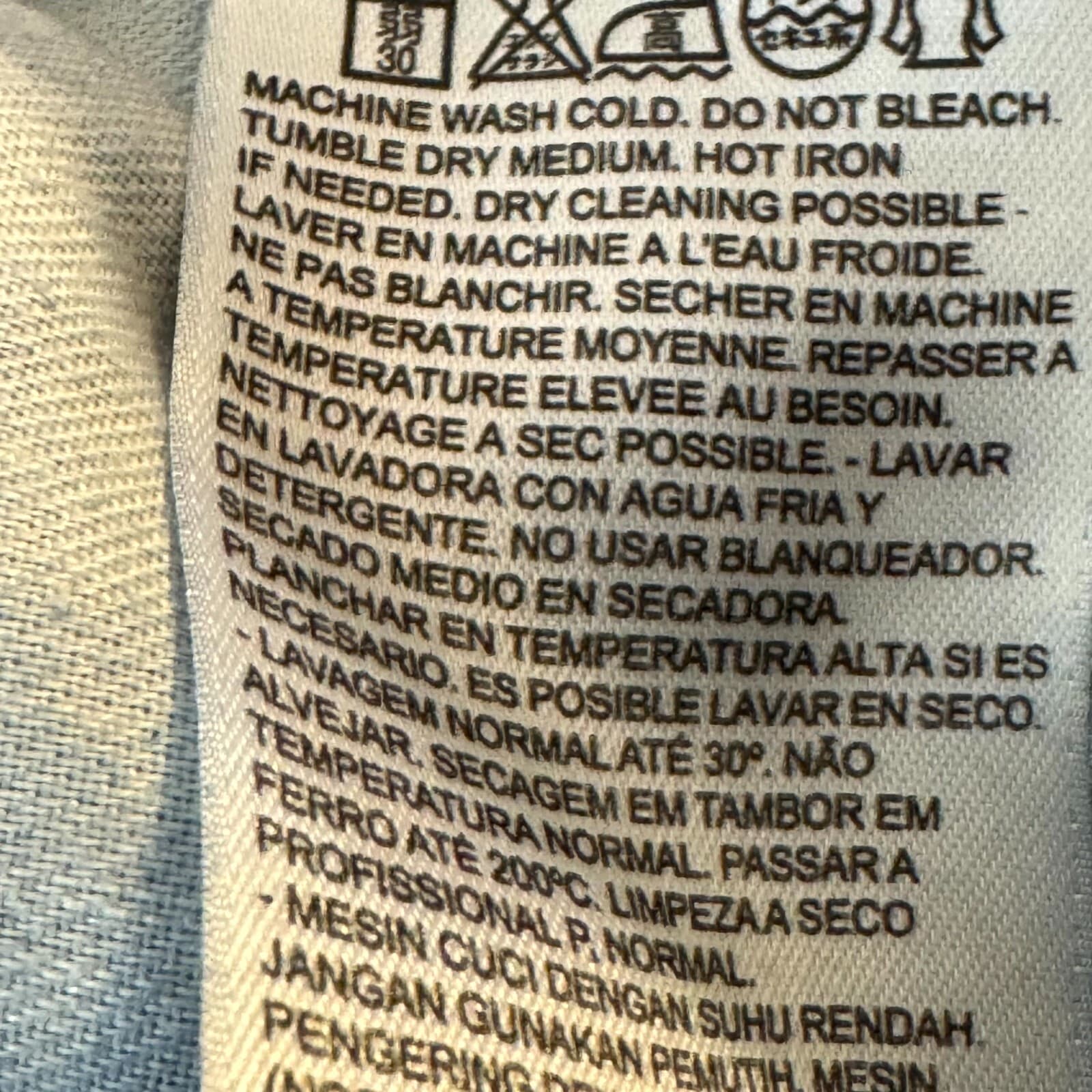 Levi's 505 Mens Jeans 30 X 30 Blue Denim Mid-Rise Regular Fit Straight Leg M1649 - Thumbnail 13