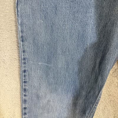 Levis 505 Jeans Mens 32x32 Blue Regular Fit Medium Wash Denim Made Egypt - Thumbnail 3