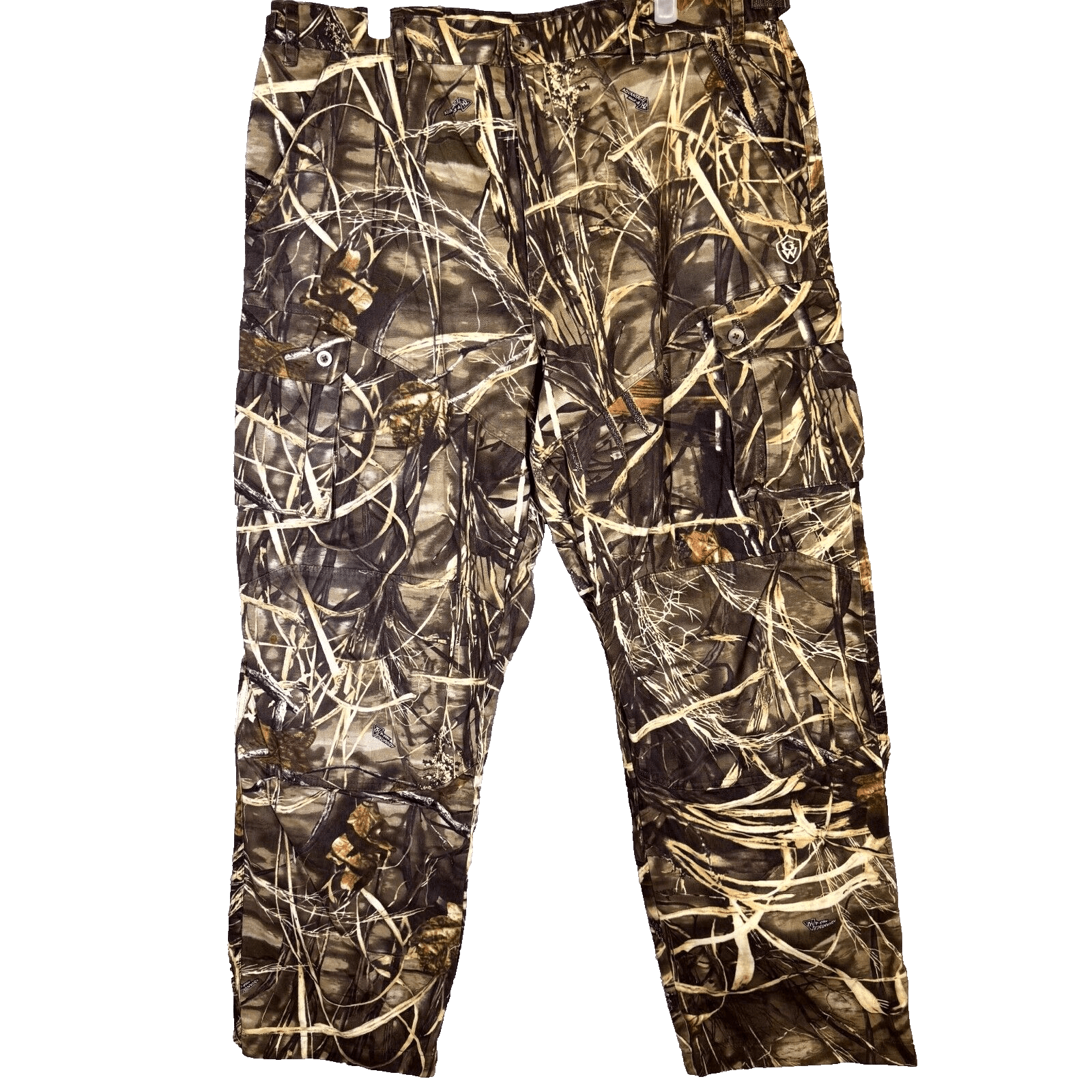 Game Winner Cargo Pants Men’s XL Realtree Camo 100% Cotton Hunting Straight - Image 1