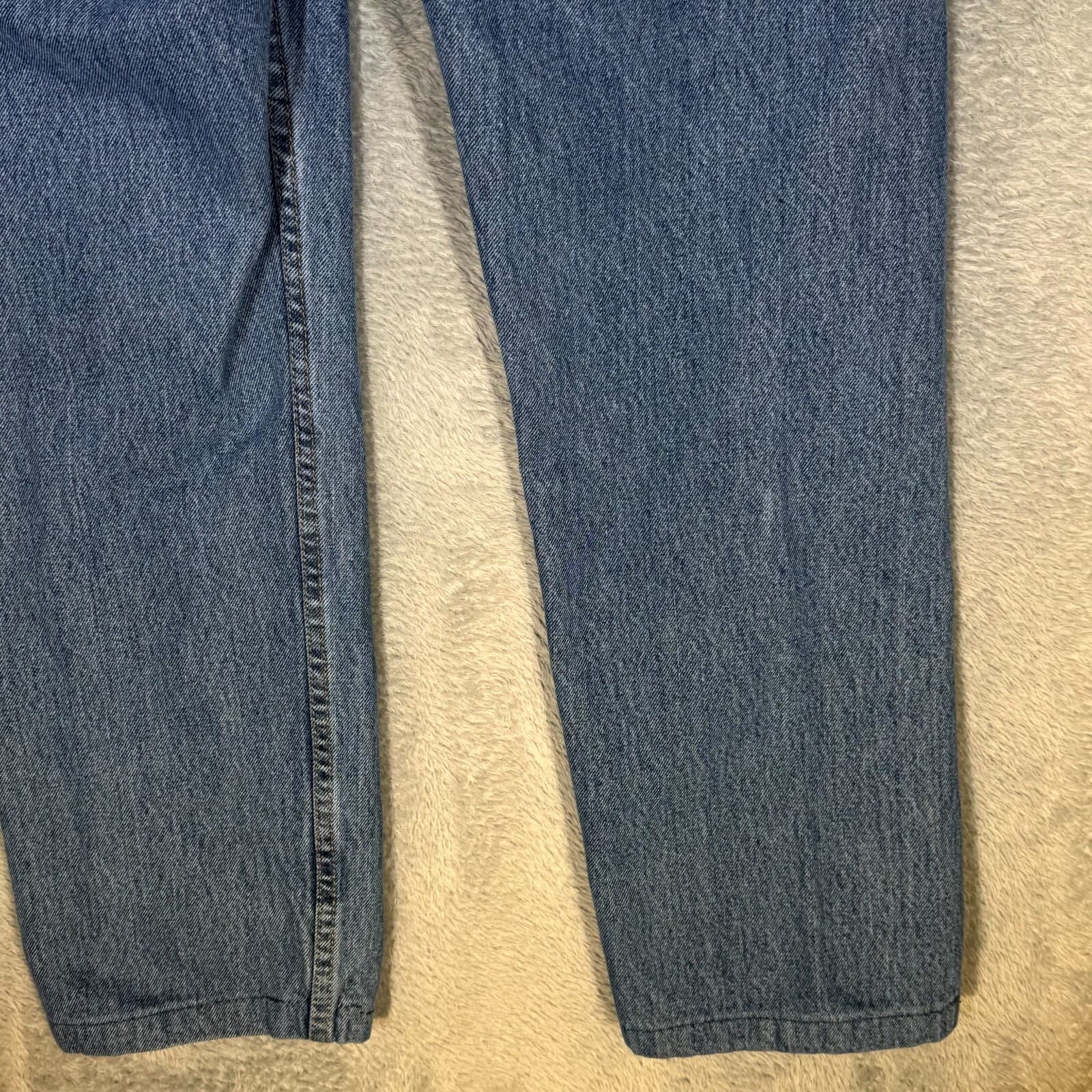 Levi's 505 Mens Jeans 30 X 30 Blue Denim Mid-Rise Regular Fit Straight Leg M1649 - Thumbnail 8