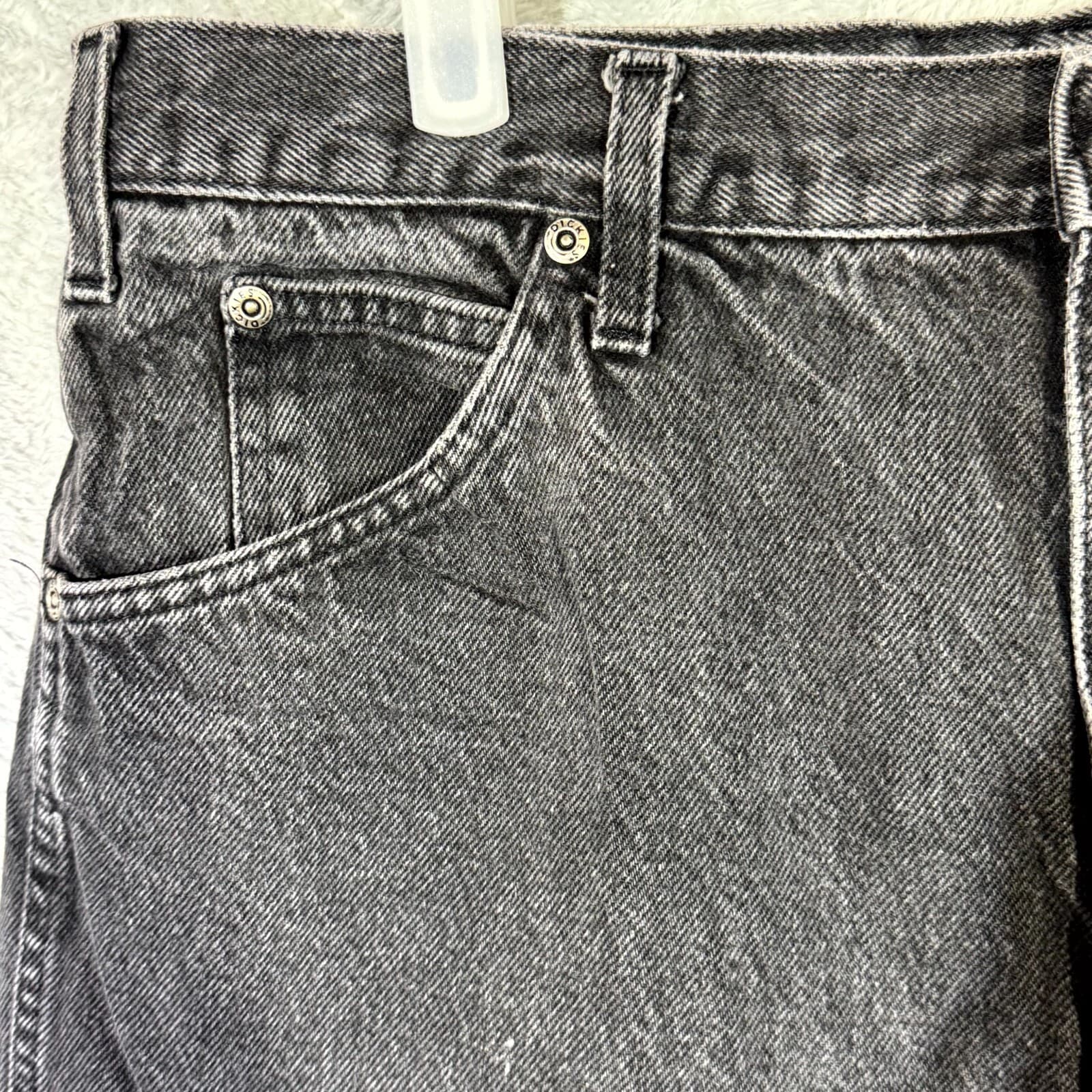 Dickies Jeans Men’s 36x30 Black Denim Dark Wash Mid-Rise Straight Leg Cotton - Thumbnail 3