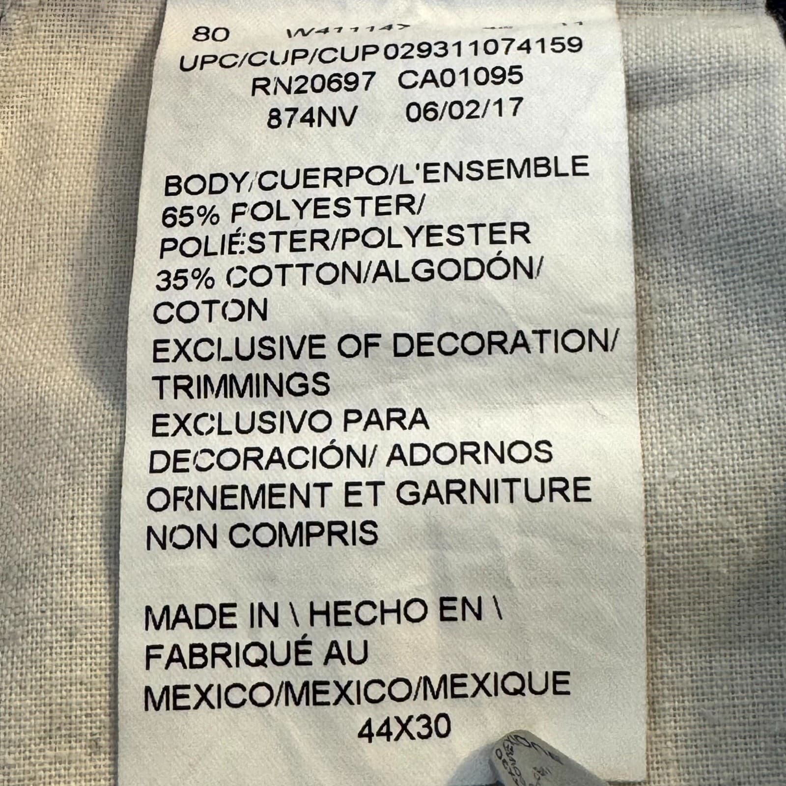 Dickies 874 Men’s Work Pants 44x30 Navy Original Fit Flat Front Zip Fly - Thumbnail 11