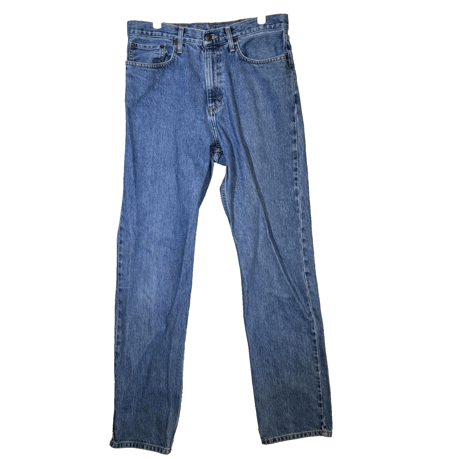 Eddie Bauer Jeans Mens 32x36 Blue Denim 100% Cotton Traditional Fit Straight Leg - Image 1