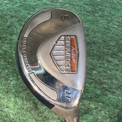 AMF Sequence 5H Hybrid 27° Womens RH Ladies Flex Graphite Blue Stainless Club - Image 1