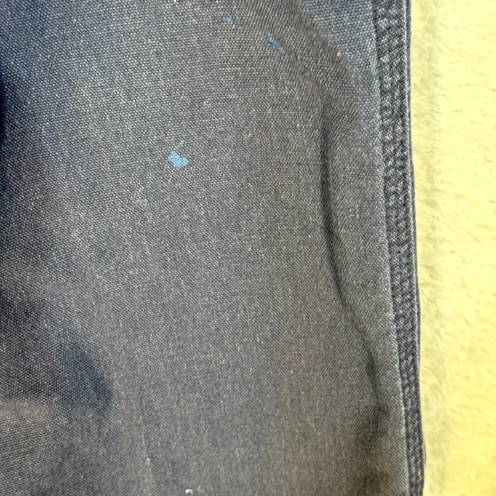 Carhartt Carpenter Pants Mens 36x36 Navy Canvas Dungaree Fit Workwear 383-20 - Thumbnail 4