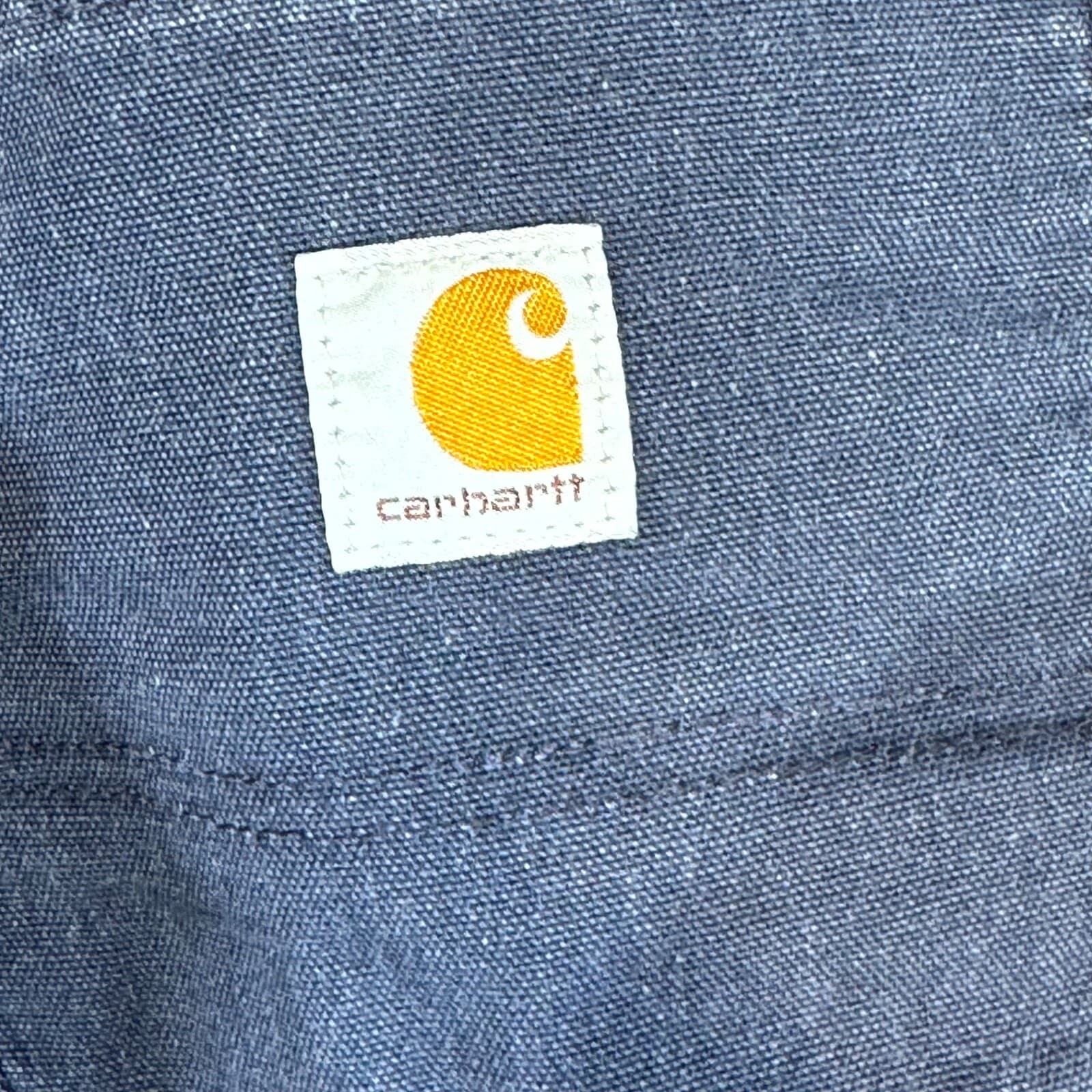 Carhartt Carpenter Pants Mens 36x36 Navy Canvas Dungaree Fit Workwear 383-20 - Thumbnail 5