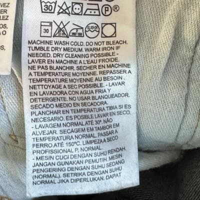 Levis 559 Jeans Mens 38x30 Blue Whiskered Straight Leg Stretch Mid Rise Denim - Thumbnail 6