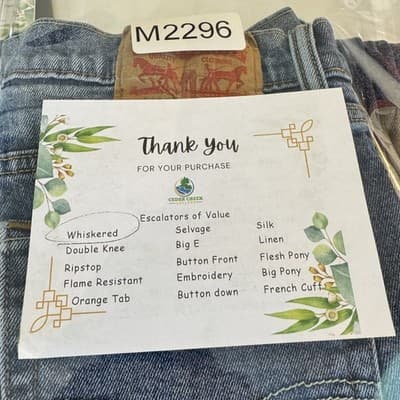 Levis 514 Jeans Mens 32x30 Blue Whiskered Straight Leg Medium Wash Denim Pants - Thumbnail 5