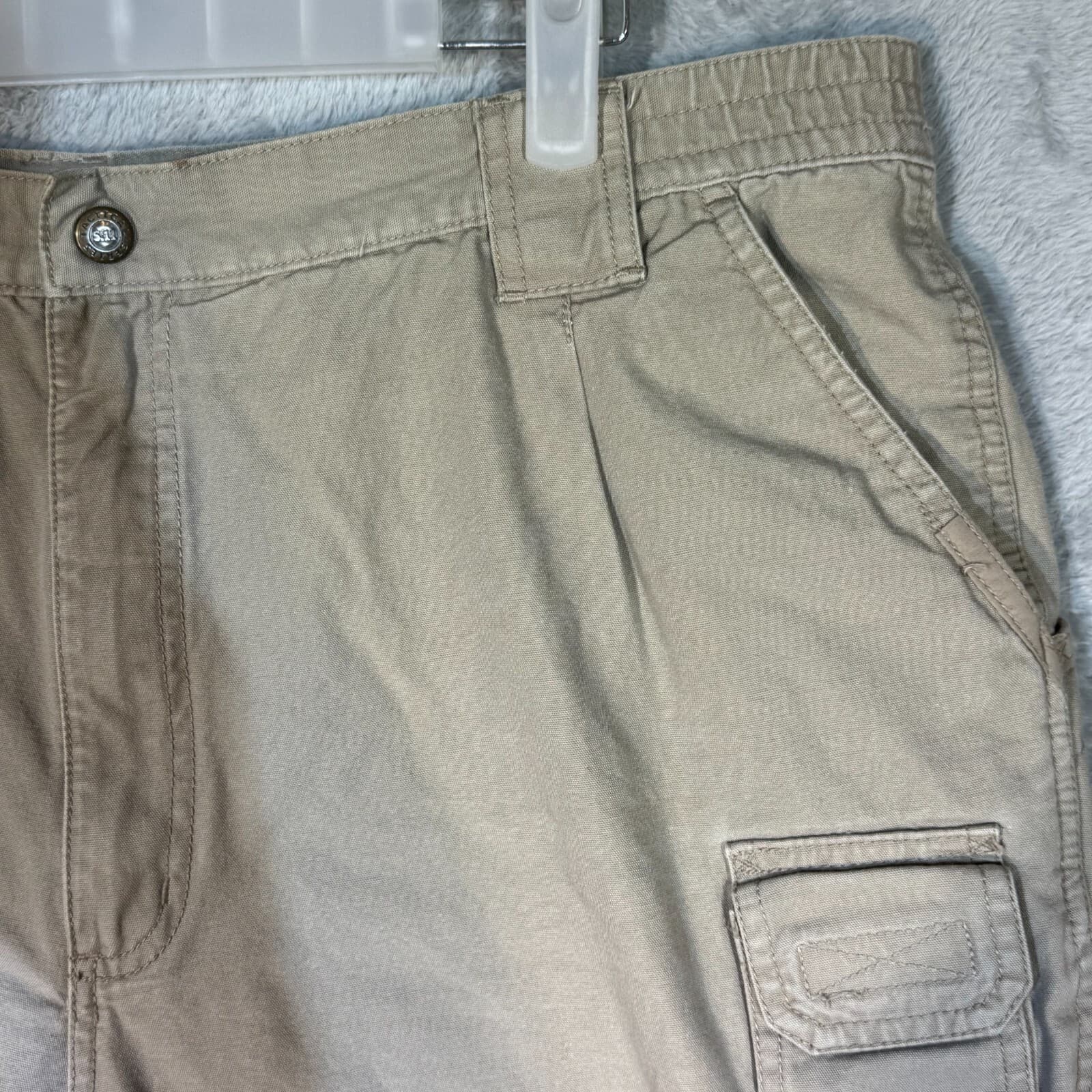 5.11 Tactical Workwear Pants Men’s 42x30 Beige Cotton Cargo Pockets - Thumbnail 4