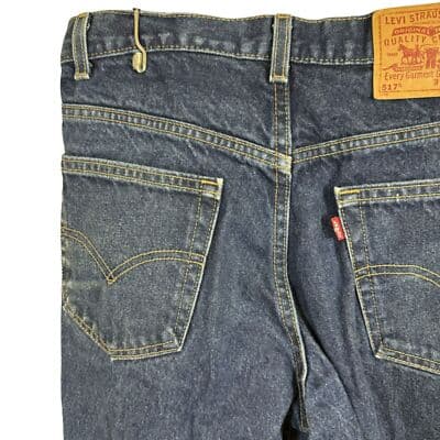 Levi’s 517 Men’s 34×32 Boot-Cut Blue Denim Jeans – 100% Cotton Vintage M62 - Thumbnail 10