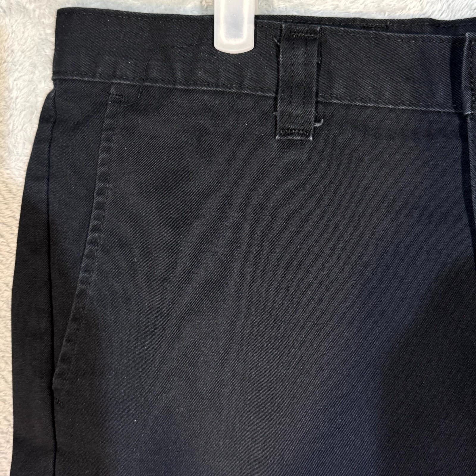 Dickies 874 Men’s Work Pants 34x32 Black Regular Fit Flat Front Zip Fly - Thumbnail 3