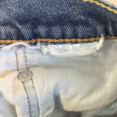 Levis 514 Jeans Mens 32x30 Blue Whiskered Straight Leg Medium Wash Denim Pants - Thumbnail 4