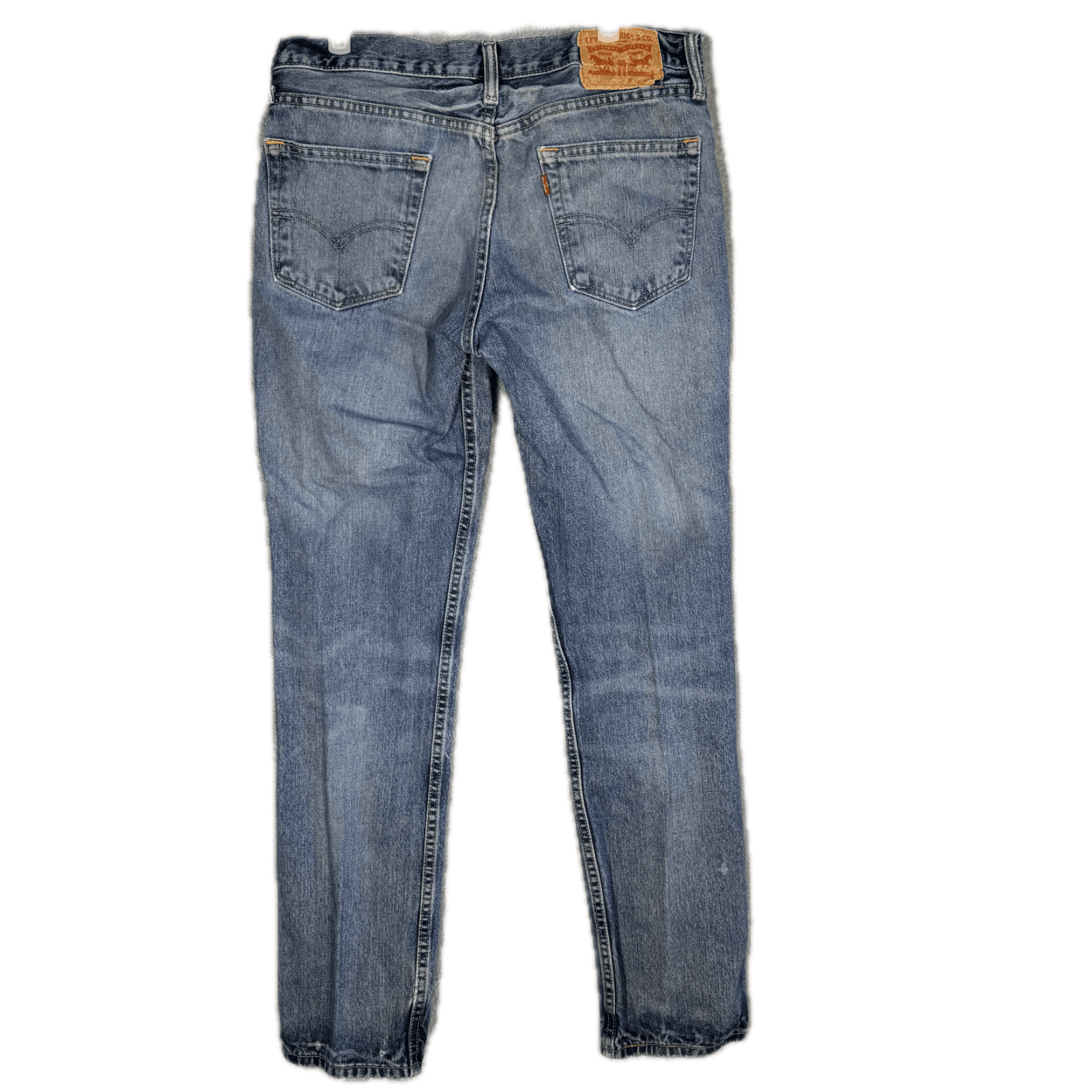 Levi’s 501 Men’s Jeans 34x34 Blue Denim Straight Leg Button Fly - Thumbnail 2