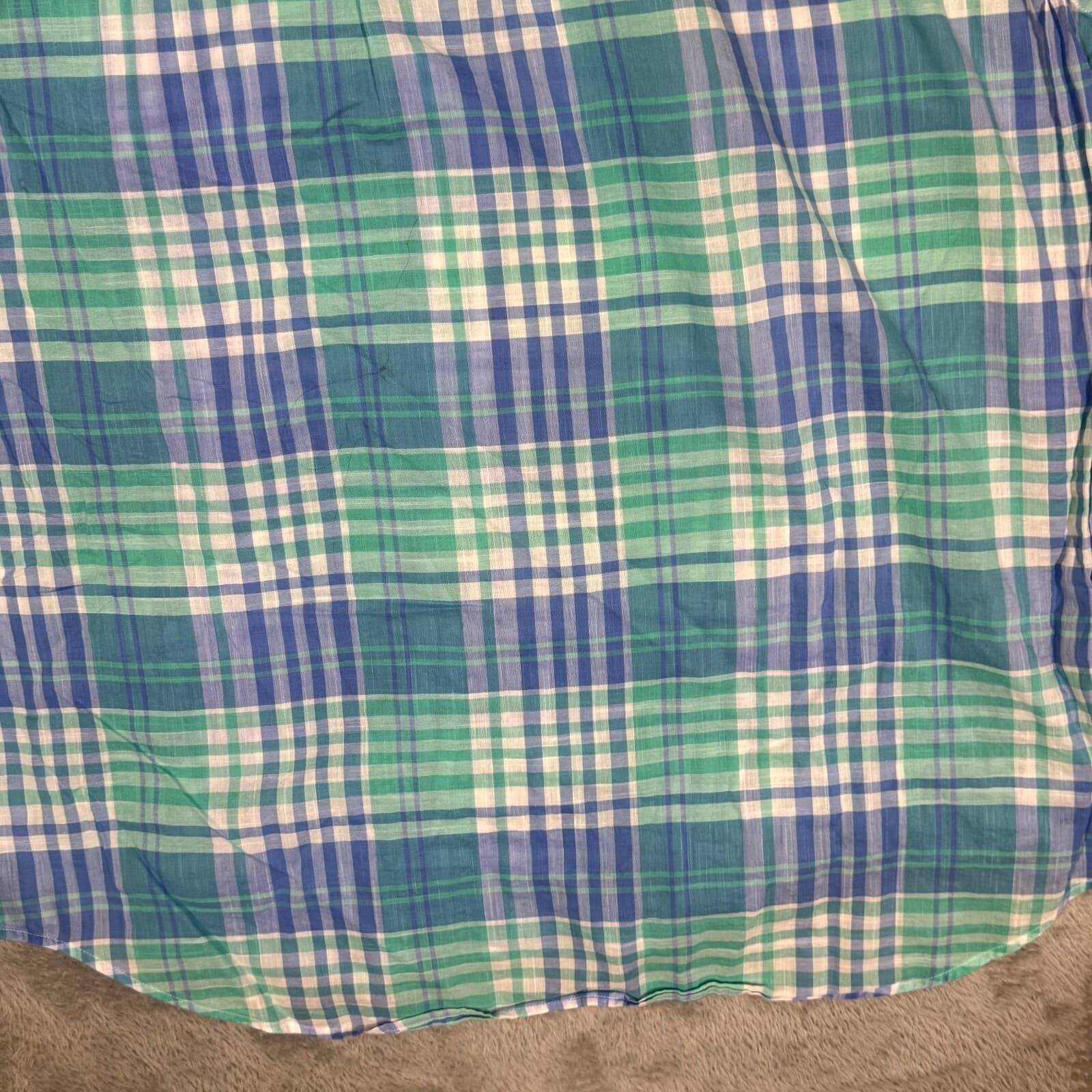 Vineyard Vines Men’s Murray Shirt XL Blue Plaid 100% Cotton Short Sleeve - Thumbnail 13