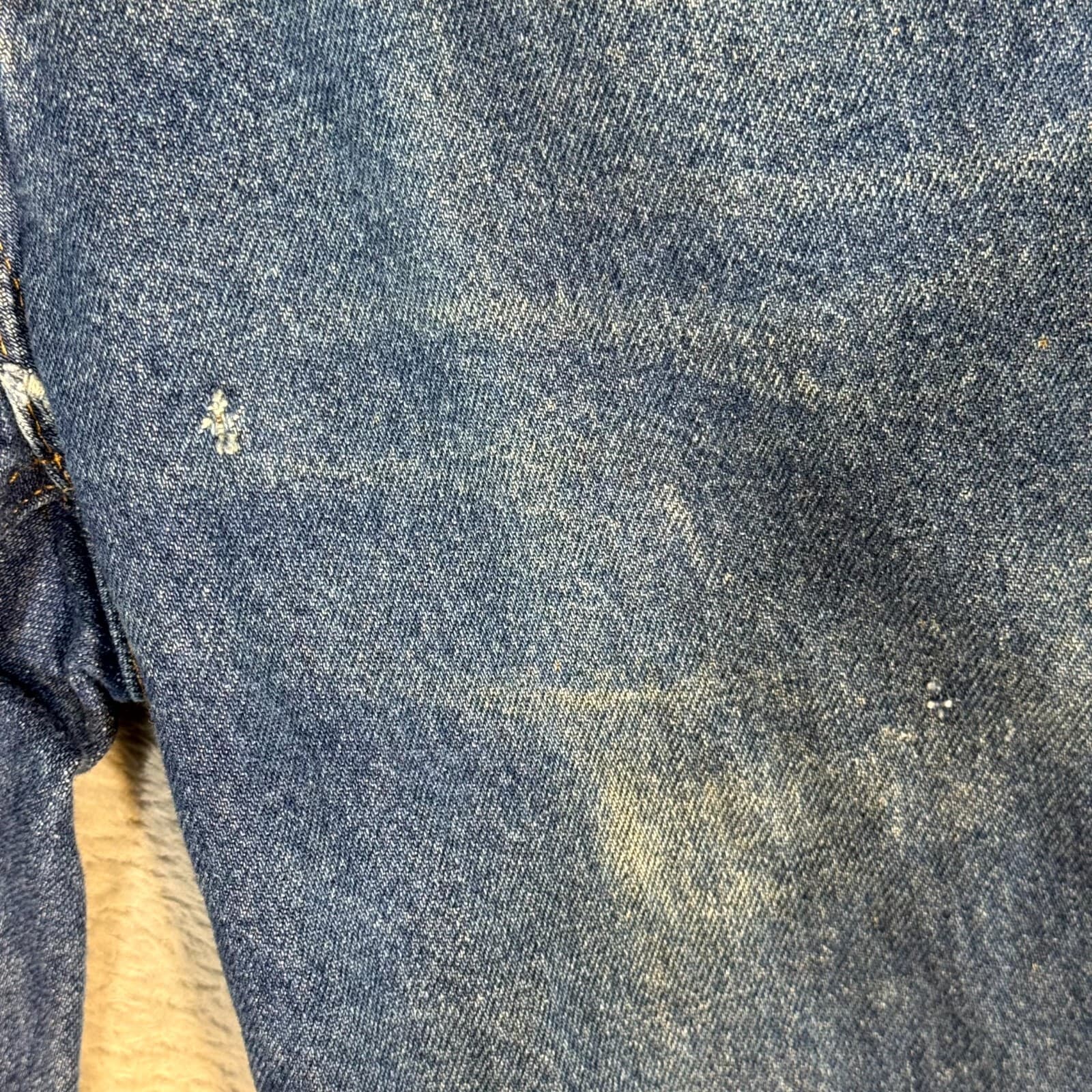 Carhartt 381-83 Jeans Men's 29x32 Blue Denim Relaxed Fit Workwear 100% Cotton - Thumbnail 4