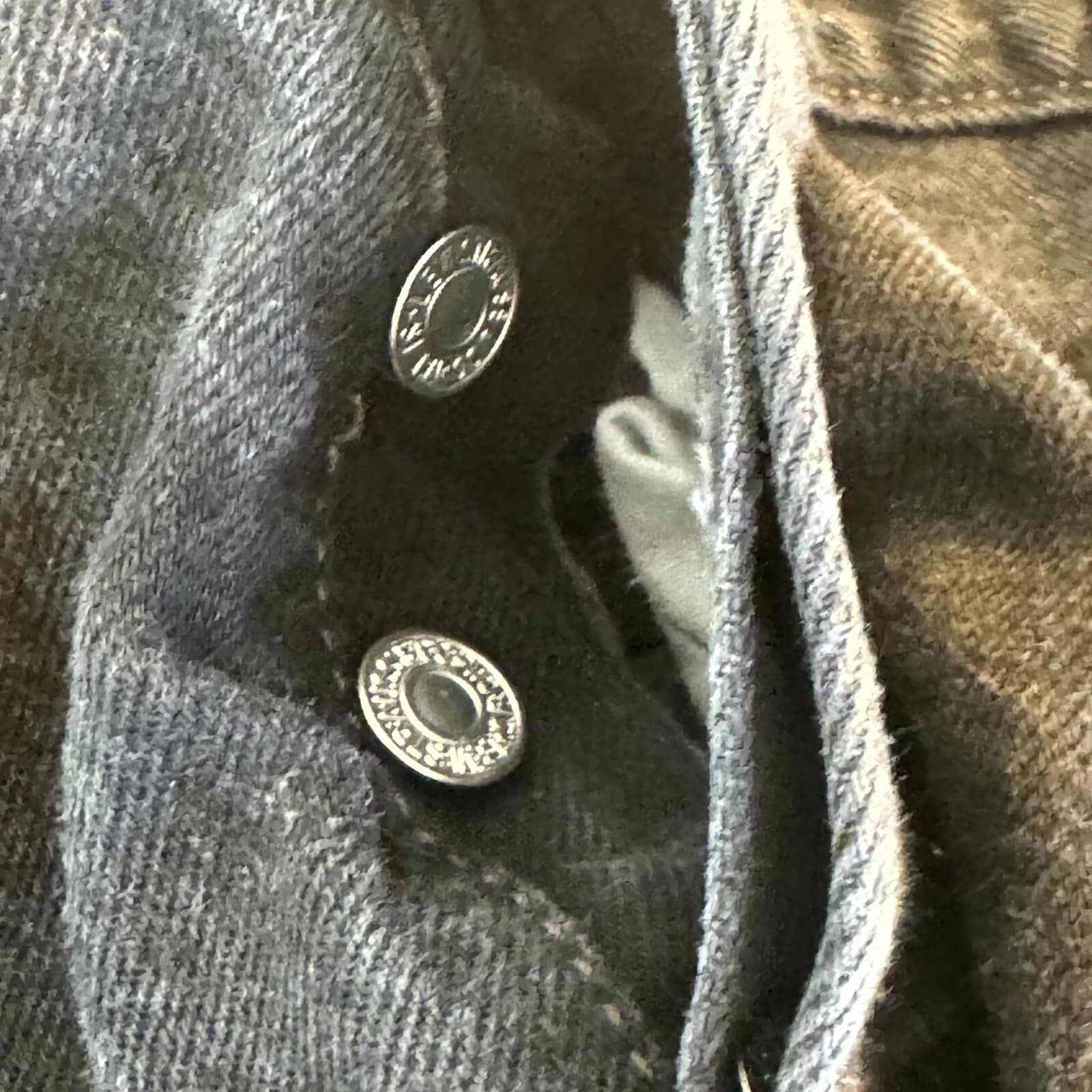 Levi’s 501 Men’s Jeans 38x32 Black Denim Button Fly Straight Leg - Thumbnail 12