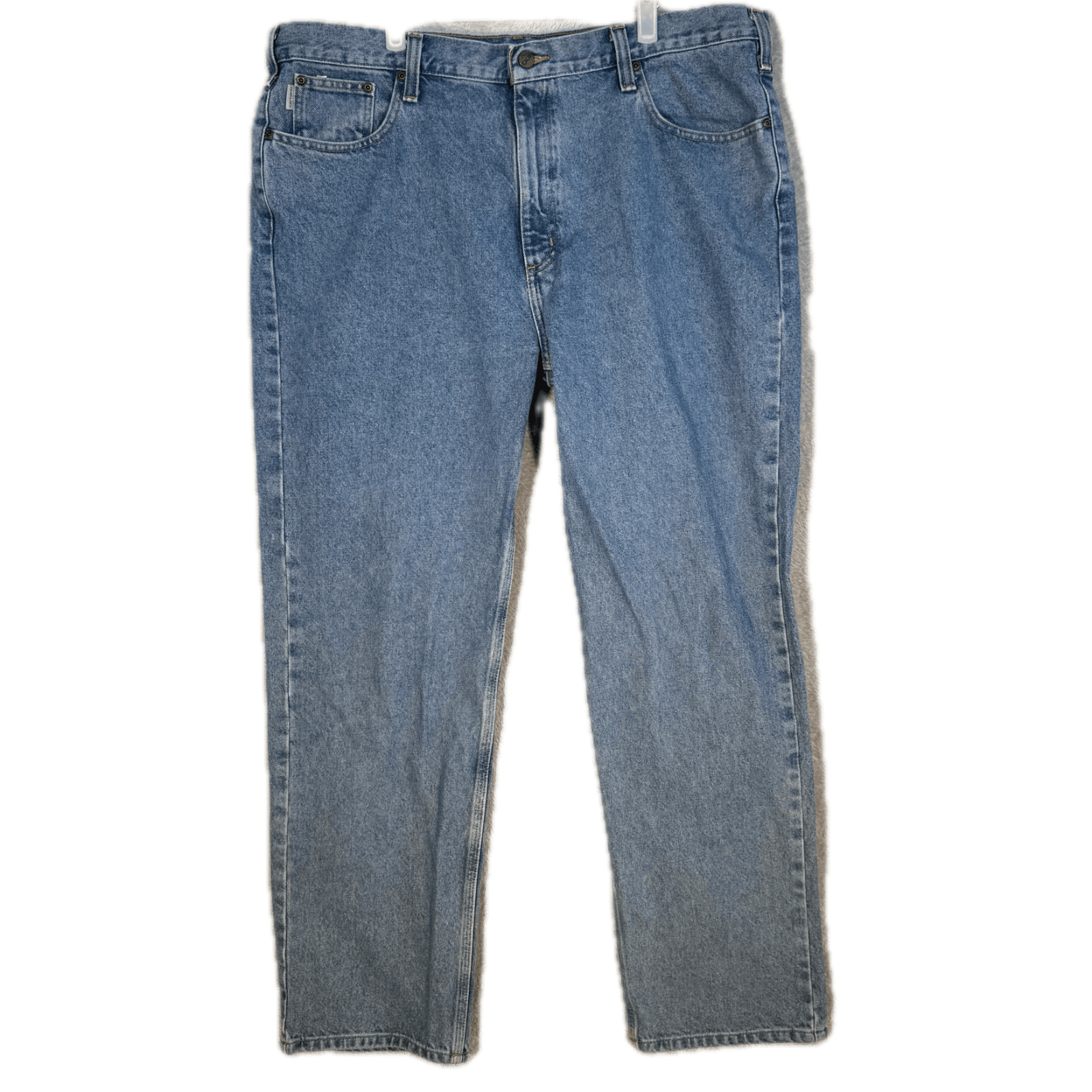 Carhartt 8462 Jeans Men's 42x34 Relaxed Fit Workwear Blue Denim - Image 1