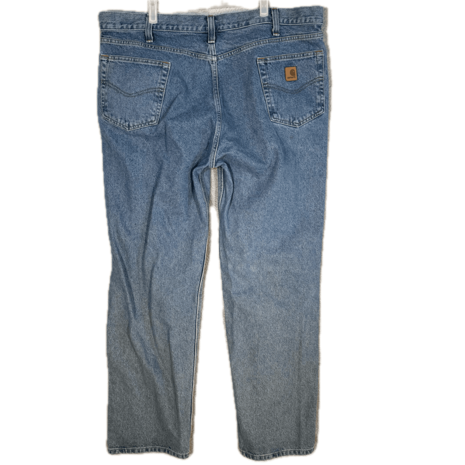 Carhartt 8462 Jeans Men's 42x34 Relaxed Fit Workwear Blue Denim - Thumbnail 2