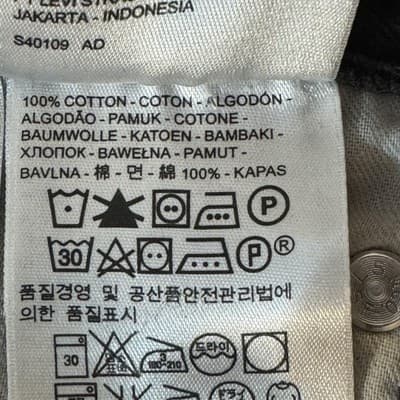 Levis 550 Jeans Mens 40x30 Black Tapered Leg Relaxed Fit Denim Pants Classic - Thumbnail 5