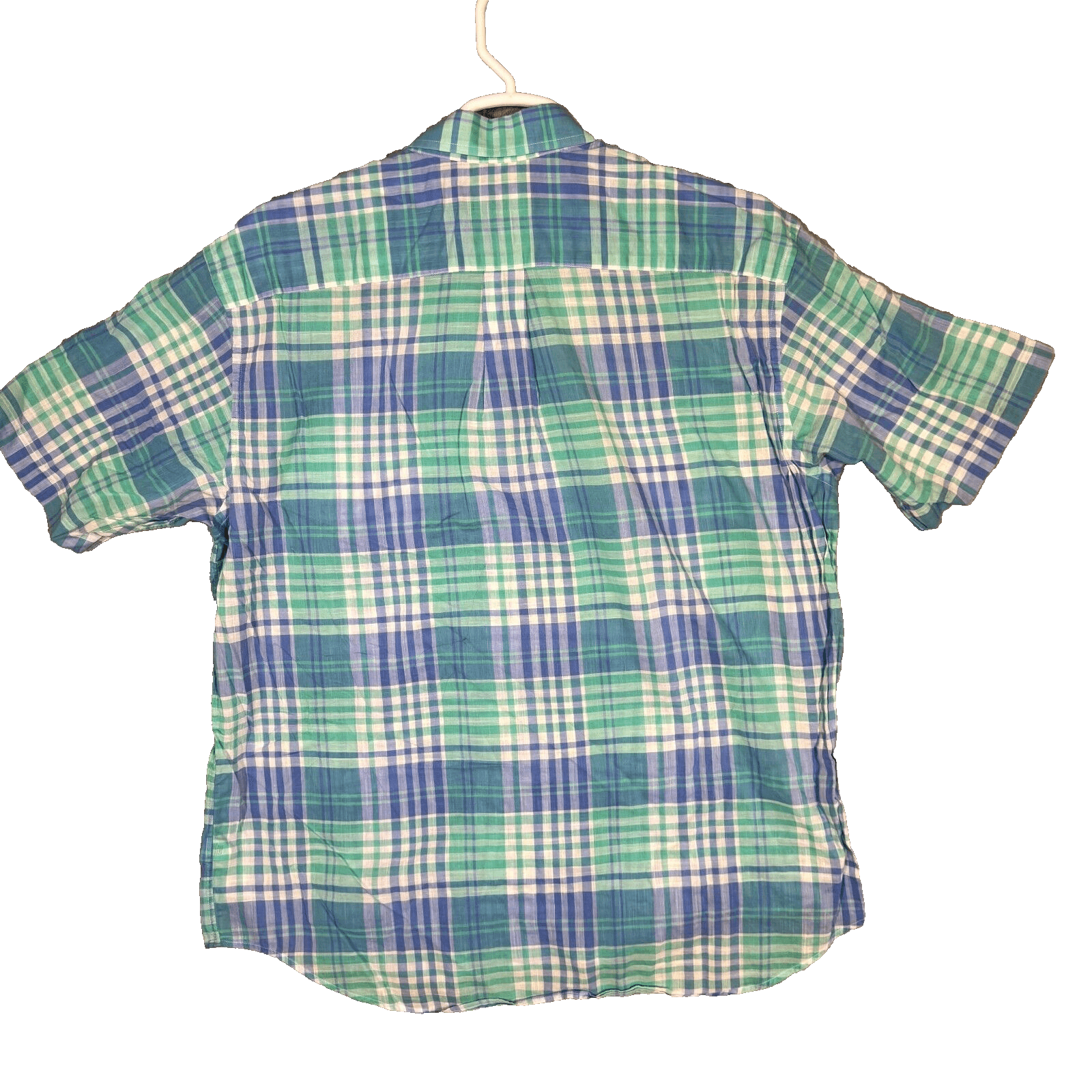 Vineyard Vines Men’s Murray Shirt XL Blue Plaid 100% Cotton Short Sleeve - Thumbnail 2