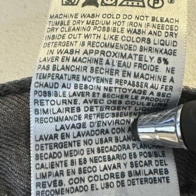 Levis 508 Jeans Mens 36x29 Gray Tapered Fit Denim Pants Stretch 100% Cotton - Thumbnail 6