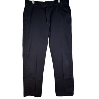Dickies 874 Pants Mens 36x32 Black Workwear Classic Straight Fit Durable - Image 1