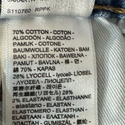 Levis 559 Jeans Mens 36x34 Blue Relaxed Straight Leg Medium Wash Denim Pants - Thumbnail 9