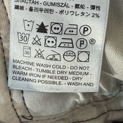 Levis 559 Jeans Mens 34x32 Gray Straight Leg Distressed Wash Denim Pants - Thumbnail 10