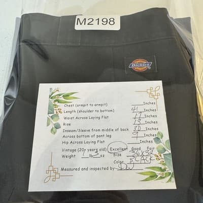 Dickies 874 Pants Mens 36x32 Black Workwear Classic Straight Fit Durable - Thumbnail 6