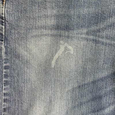 Levis 502 Jeans Mens 40x36 Blue Stretch Denim Tapered Fit Distressed Good - Thumbnail 3