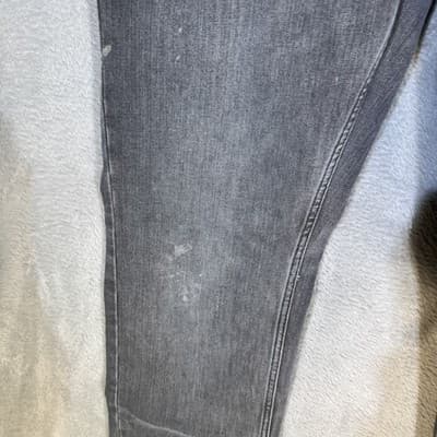 Levis 559 Jeans Mens 34x32 Gray Straight Leg Distressed Wash Denim Pants - Thumbnail 4