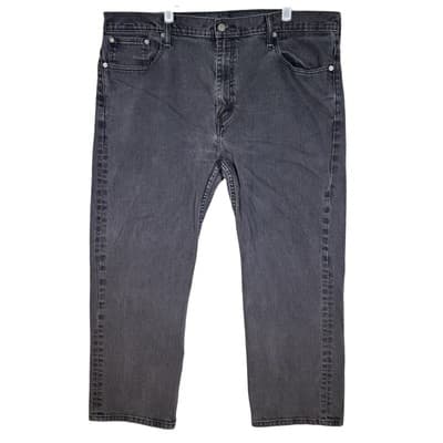 Levis 569 Jeans Mens 40x30 Black Loose Straight Fit Denim Comfort Stretch USA - Image 1