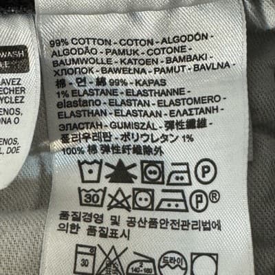 Levis 501 Jeans Mens 36x30 Black Button Fly Straight Leg Denim Classic Pants - Thumbnail 6