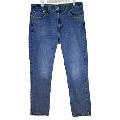 Levis 511 Jeans Mens 36x30 Blue Slim Fit Stretch Tapered Leg Denim Pants - Image 1