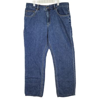 Tommy Bahama Jeans Mens 38x34 Blue Classic Fit Denim Straight Leg Tencel Blend - Image 1