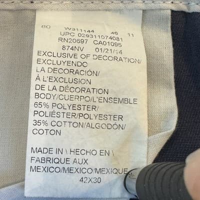 Dickies 874 Pants Mens 42x30 Original Fit Workwear Uniform Polyester Blend - Thumbnail 4