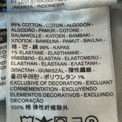 Levis 511 Jeans Mens 36x30 Blue Slim Fit Stretch Tapered Leg Denim Pants - Thumbnail 5