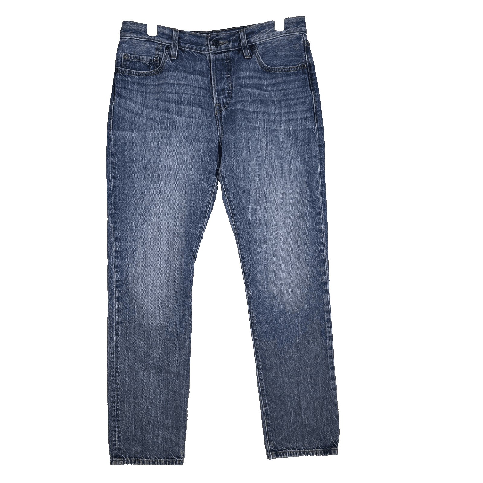 Levi's Women Jeans 28 Blue Denim Mid-Rise Button-Fly Original Straight Leg W531 - Image 1