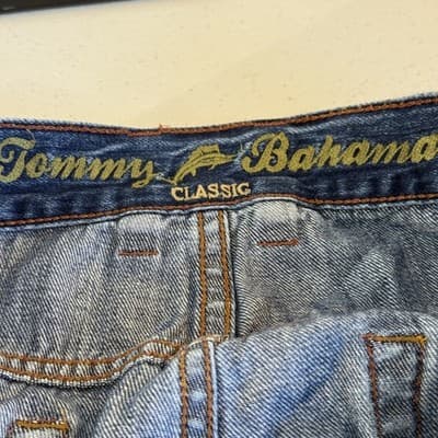 Tommy Bahama Jeans Mens 38x34 Blue Classic Fit Denim Straight Leg Tencel Blend - Thumbnail 6