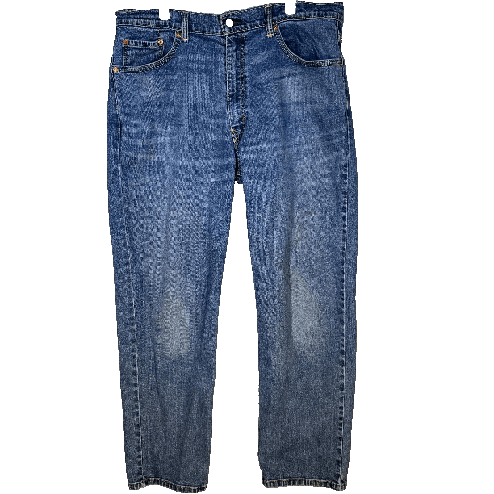 Levi's 550 Men’s Jeans 38 X 32 Blue Denim Stretch Relaxed Fit Straight Leg M1651 - Image 1