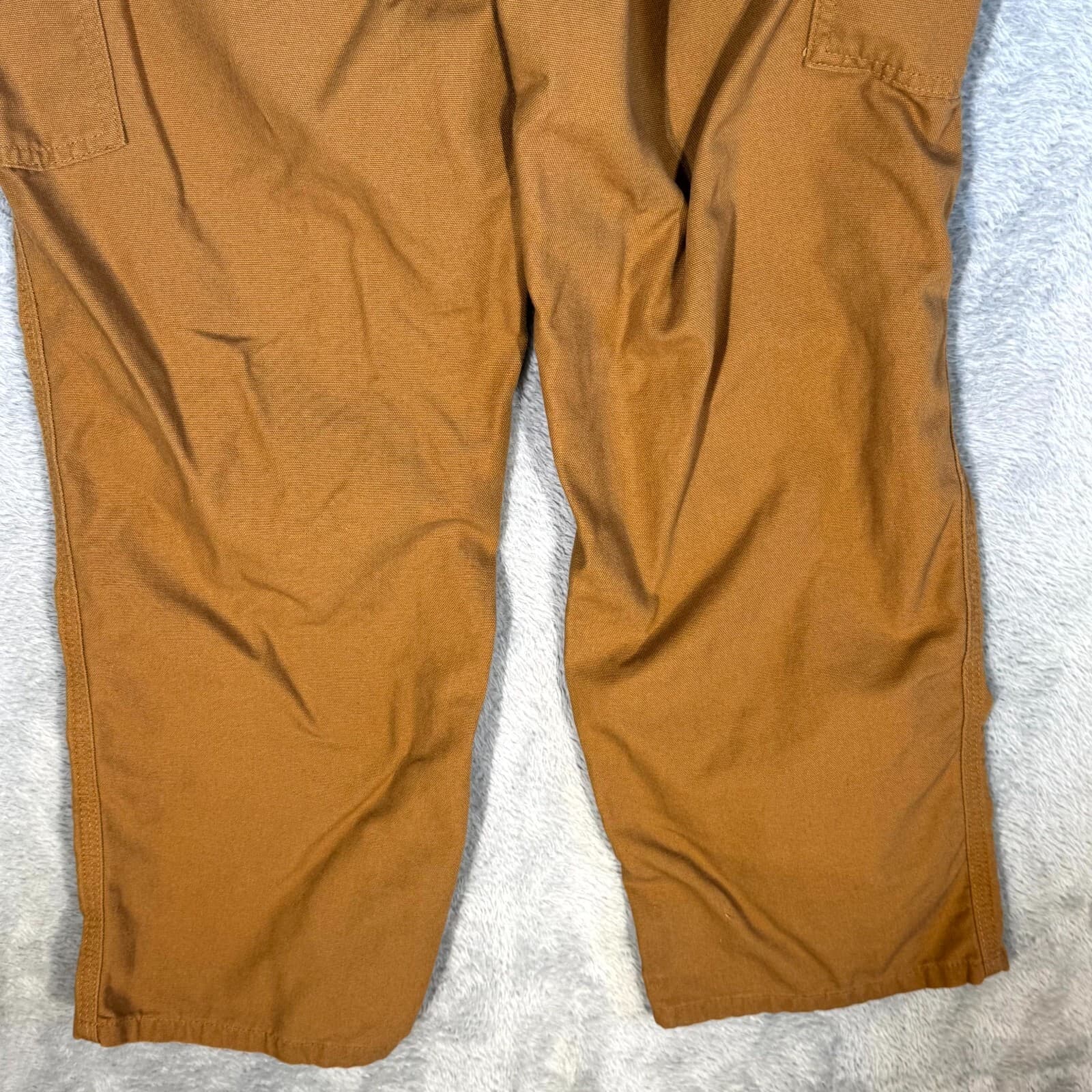 Carhartt Carpenter Jeans Men’s 36x30 Brown Cotton Dungaree Fit Straight - Thumbnail 8