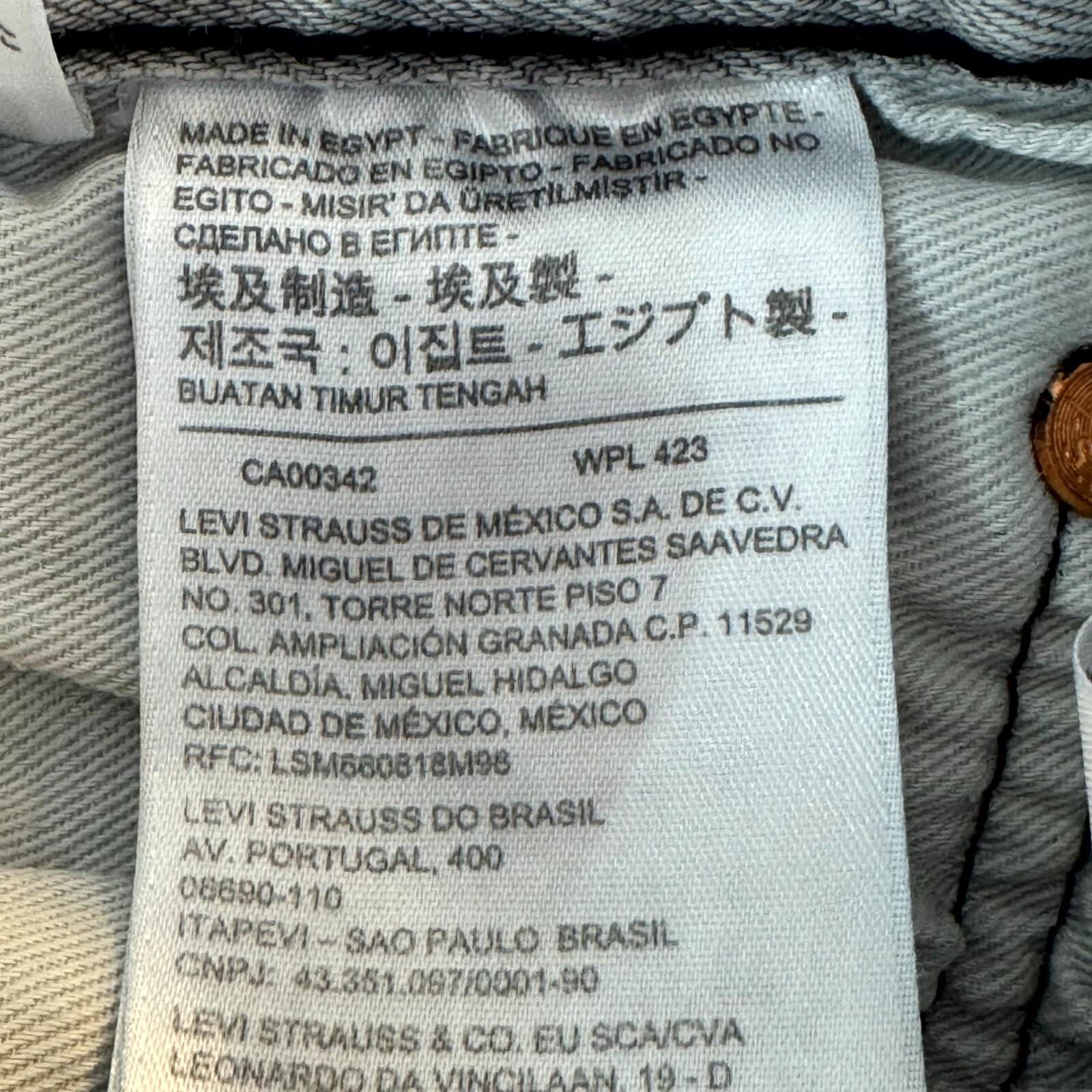 Levi's 501 Bermuda Shorts Men's 36 Gray Mid-Rise Button-Fly Original Fit M1655 - Thumbnail 14