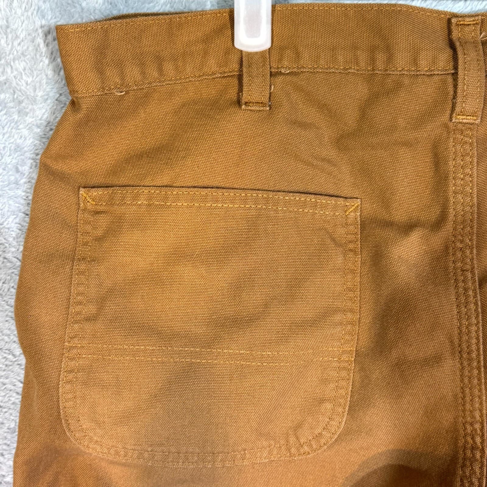 Carhartt Carpenter Jeans Men’s 36x30 Brown Cotton Dungaree Fit Straight - Thumbnail 6