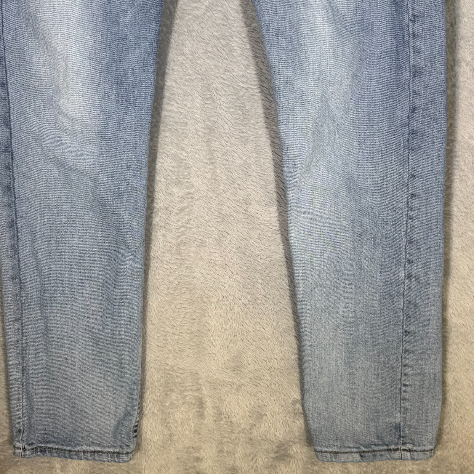 Levis 502 Mens Jeans 29x30 Blue Stretch Denim Mid Rise Straight Leg - Thumbnail 5