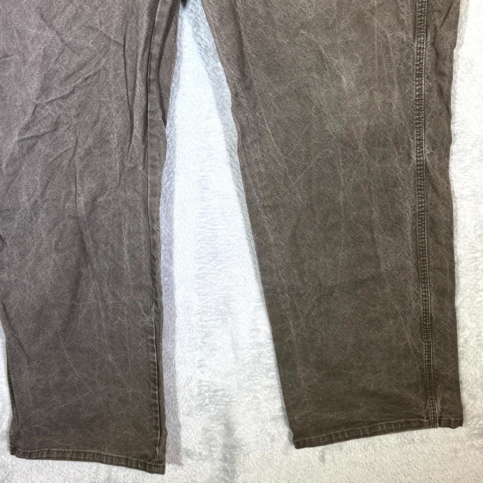 Dickies Men's Carpenter Jeans 40X30 Gray Denim High-Rise Straight Leg Workwear - Thumbnail 5