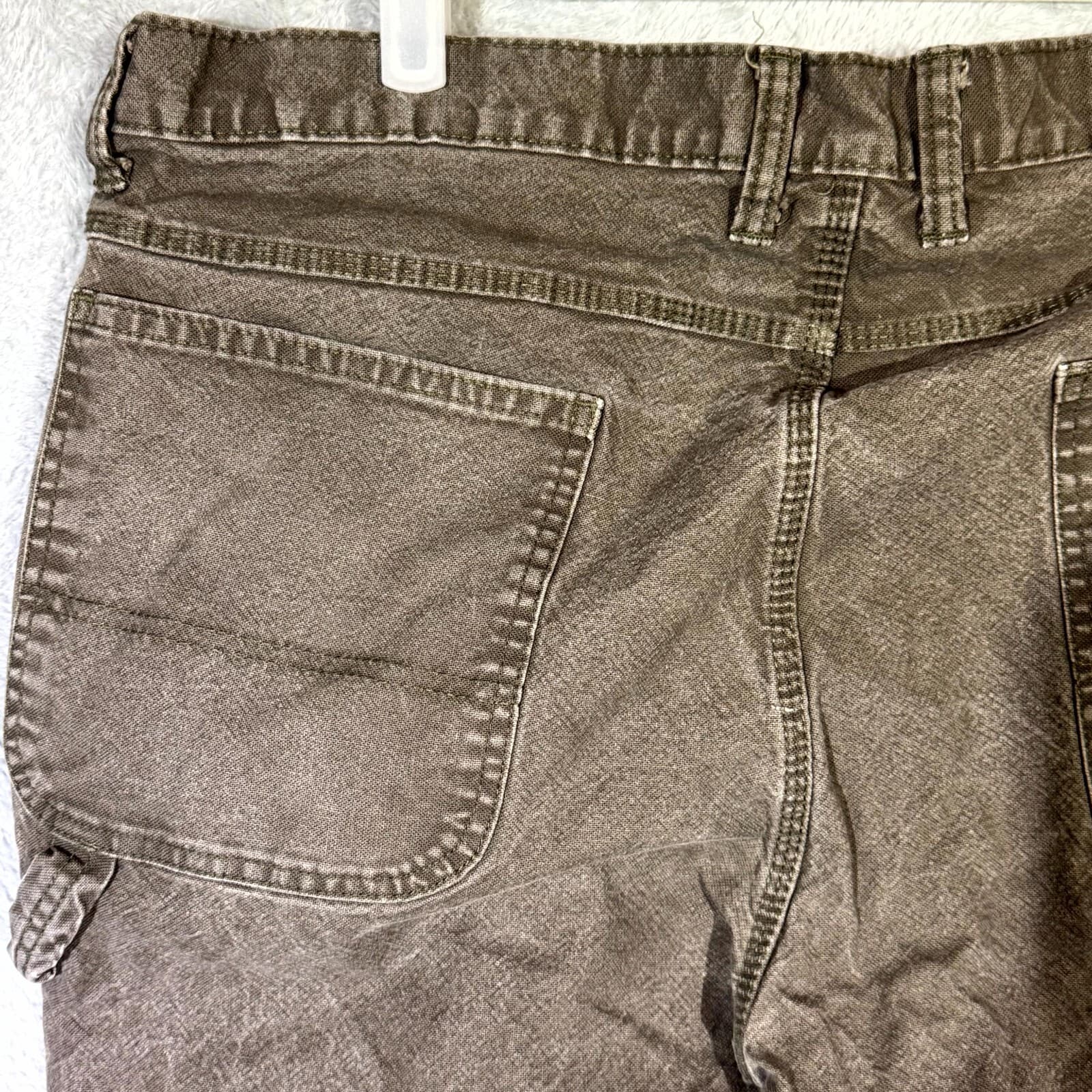 Dickies Men's Carpenter Jeans 40X30 Gray Denim High-Rise Straight Leg Workwear - Thumbnail 6