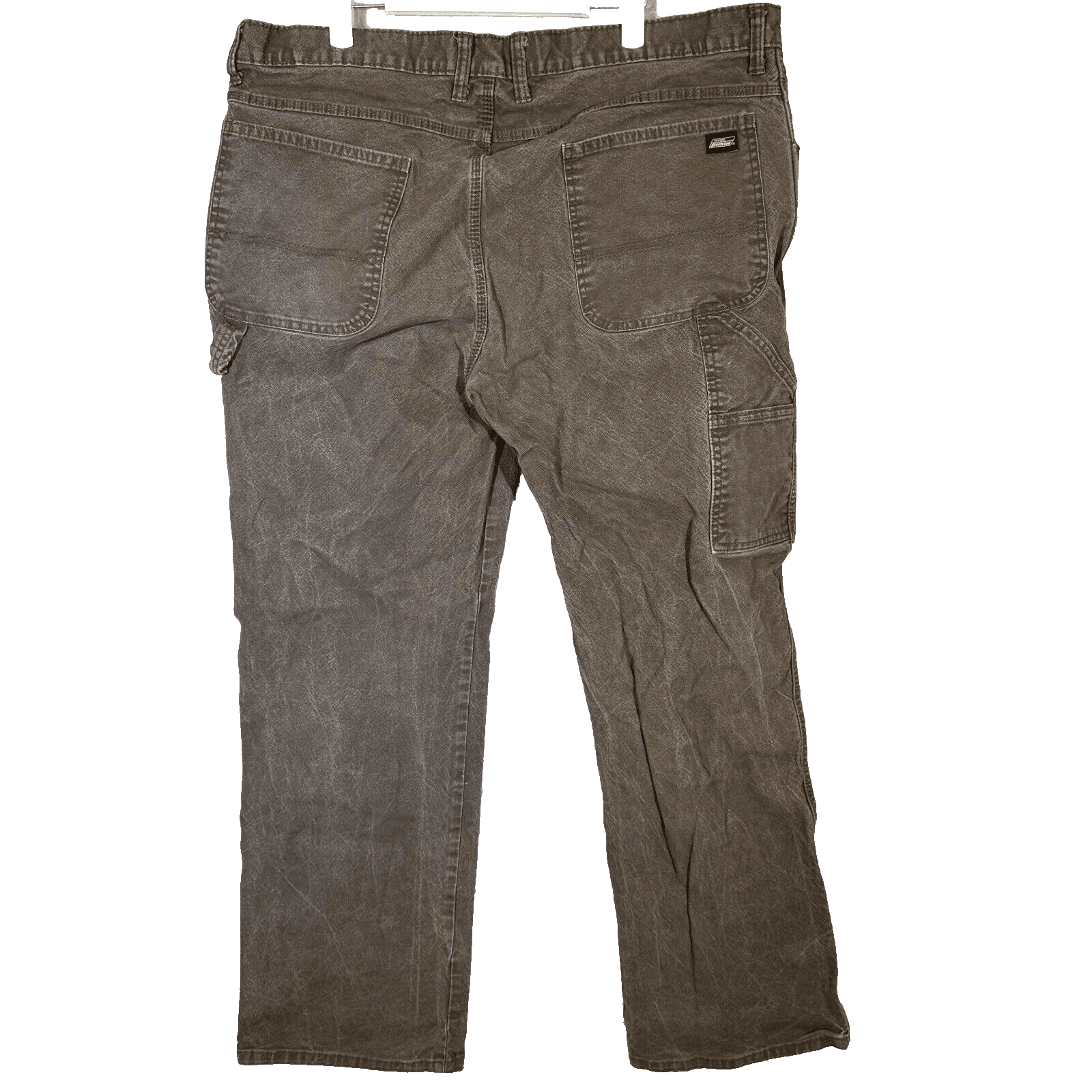 Dickies Men's Carpenter Jeans 40X30 Gray Denim High-Rise Straight Leg Workwear - Thumbnail 2