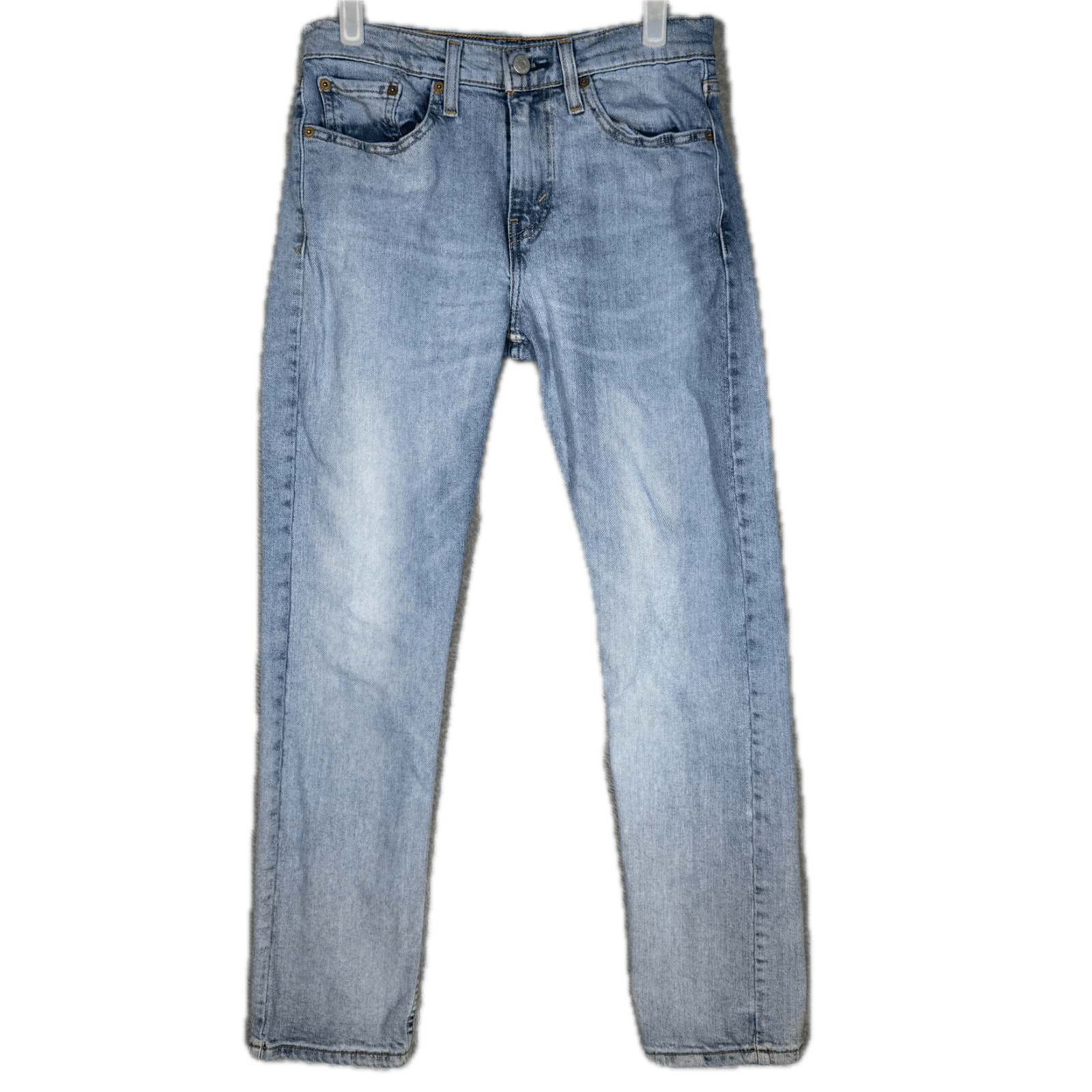 Levis 502 Mens Jeans 29x30 Blue Stretch Denim Mid Rise Straight Leg - Thumbnail 2