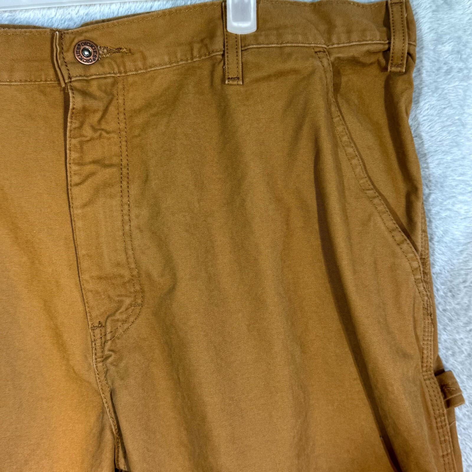 Dickies Carpenter Jeans Men 36x32 Brown Cotton Relaxed Fit Straight Leg - Thumbnail 4