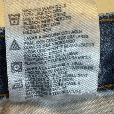 Dickies Jeans Mens 34x30 Relaxed Fit Workwear Carpenter Pants Distressed Denim - Thumbnail 7